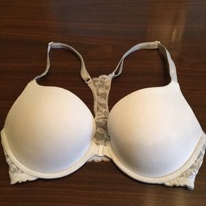 VS Lacy White Racerback Bra